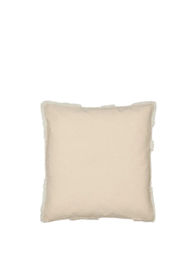 Coussin carré en laine tufté blanc 50 x 50 cm Rime - Ferm Living