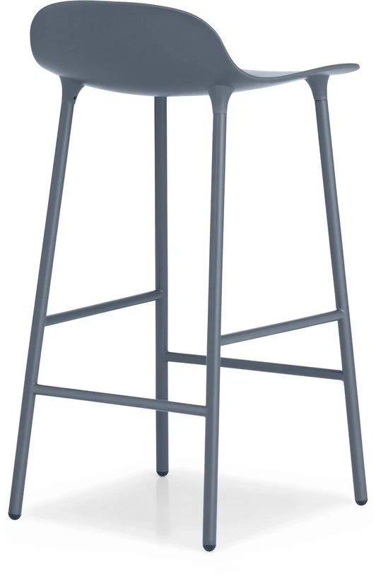 Tabouret de bar en acier et pp bleu 65 cm Form - Normann Copenhagen