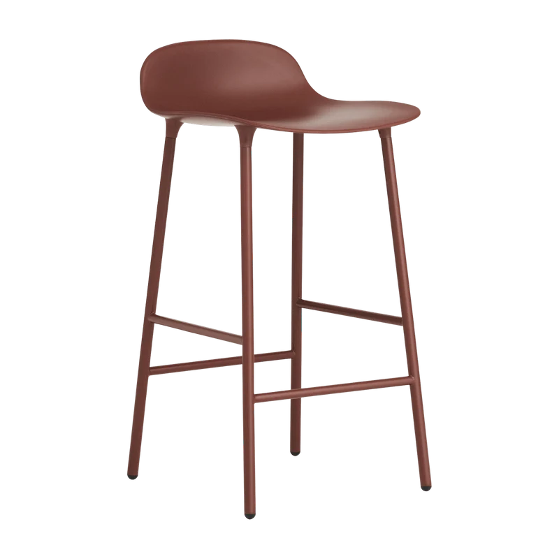 Tabouret de bar en acier et pp rouge 65 cm Form - Normann Copenhagen