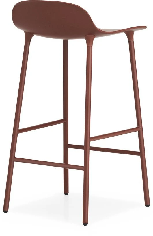 Tabouret de bar en acier et pp rouge 65 cm Form - Normann Copenhagen