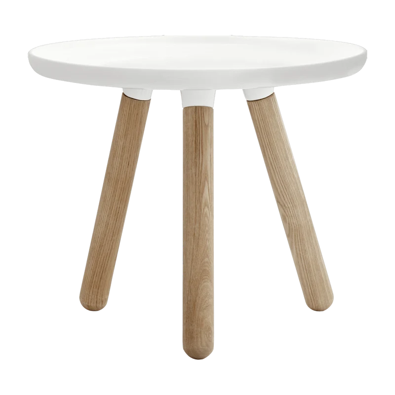 Table d'appoint blanche et frêne S Tablo blanc - Normann Copenhagen