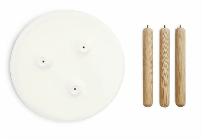 Table d'appoint blanche et frêne S Tablo blanc - Normann Copenhagen