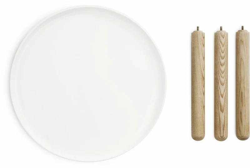 Table d'appoint grise et frêne S Tablo Grey - Normann Copenhagen