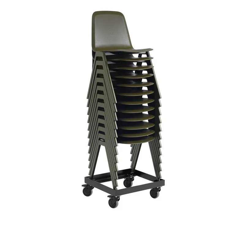 Chaise en hêtre noir et acier noir Brink - Muuto