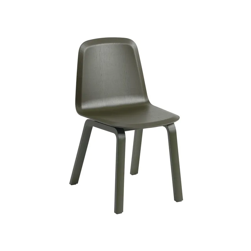 Chaise en hêtre vert foncé Brink - Muuto