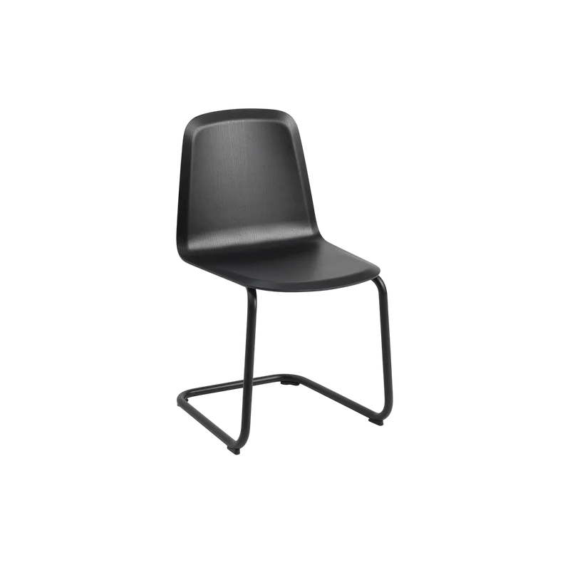 Chaise en hêtre vert foncé et acier vert foncé Brink - Muuto