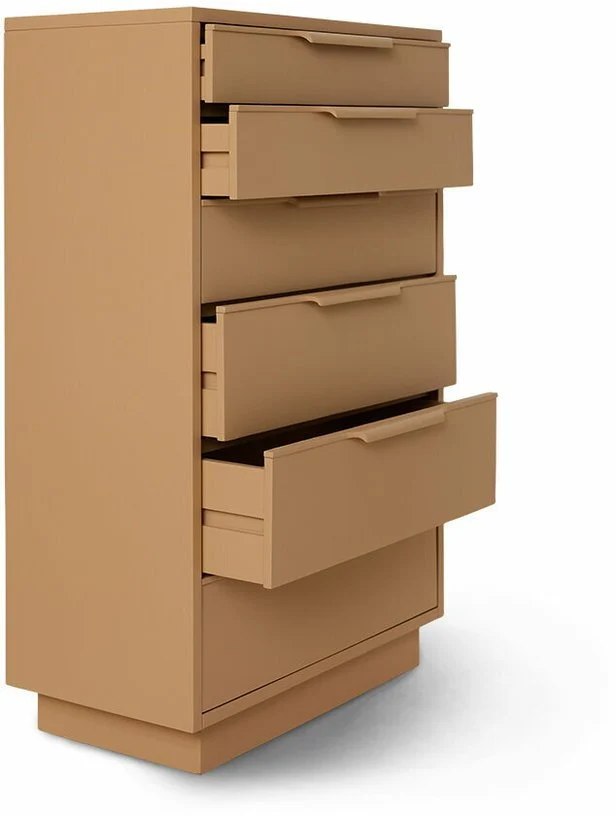 Commode 6 Tiroirs Camel - HKLIVING