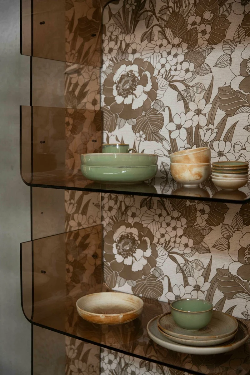 Bol en porcelaine crème et marron 250ml Rustique - HKLIVING