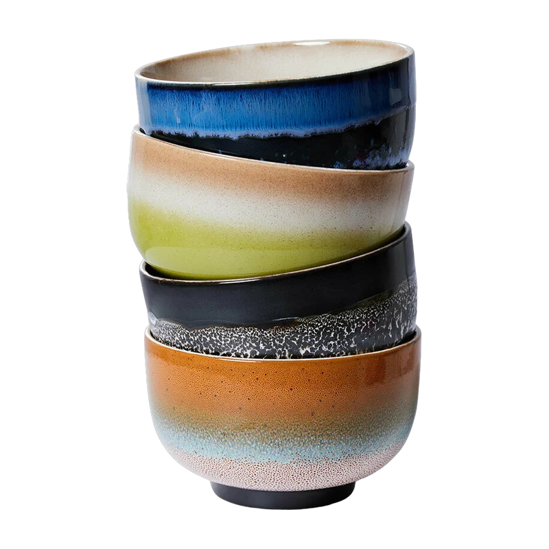 Bols à nouilles Groovy (lot de 4) - HKliving