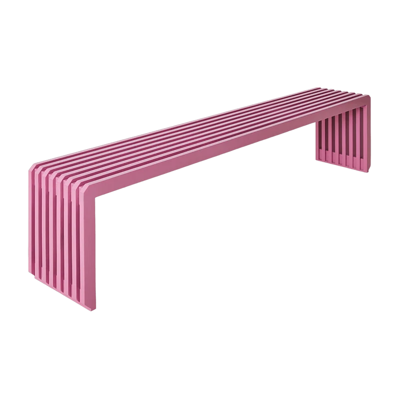 Banc à lattes en bois de sunkaï rose 160 x 27 x 35 cm - HKliving
