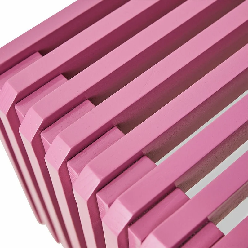 Banc à lattes en bois de sunkaï rose 160 x 27 x 35 cm - HKliving