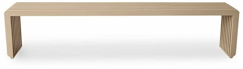 Banc à lattes en bois sunkaï beige 160 x 27 x 35 cm - HKliving