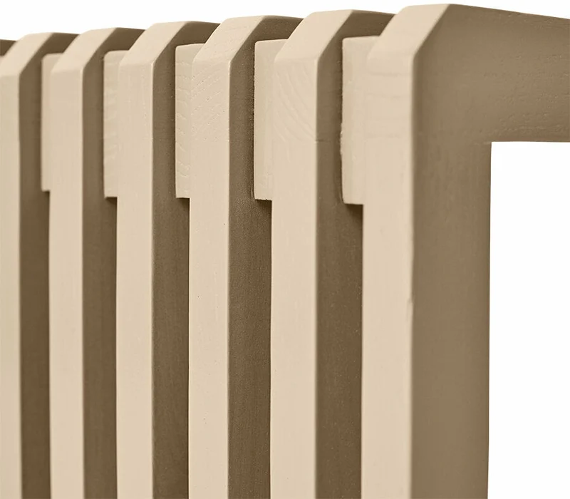 Banc à lattes en bois sunkaï beige 160 x 27 x 35 cm - HKliving