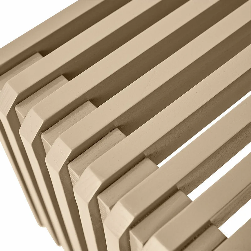 Banc à lattes en bois sunkaï beige 160 x 27 x 35 cm - HKliving