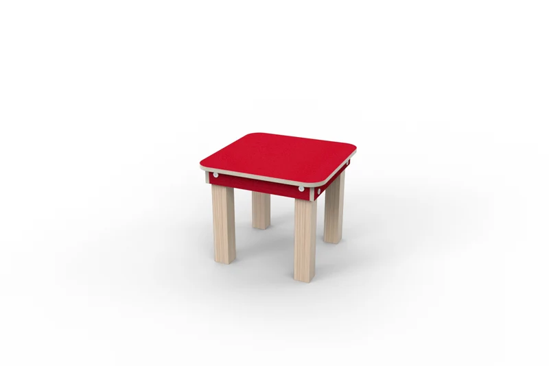 Pure Position start up Kinderhocker Rubinrot