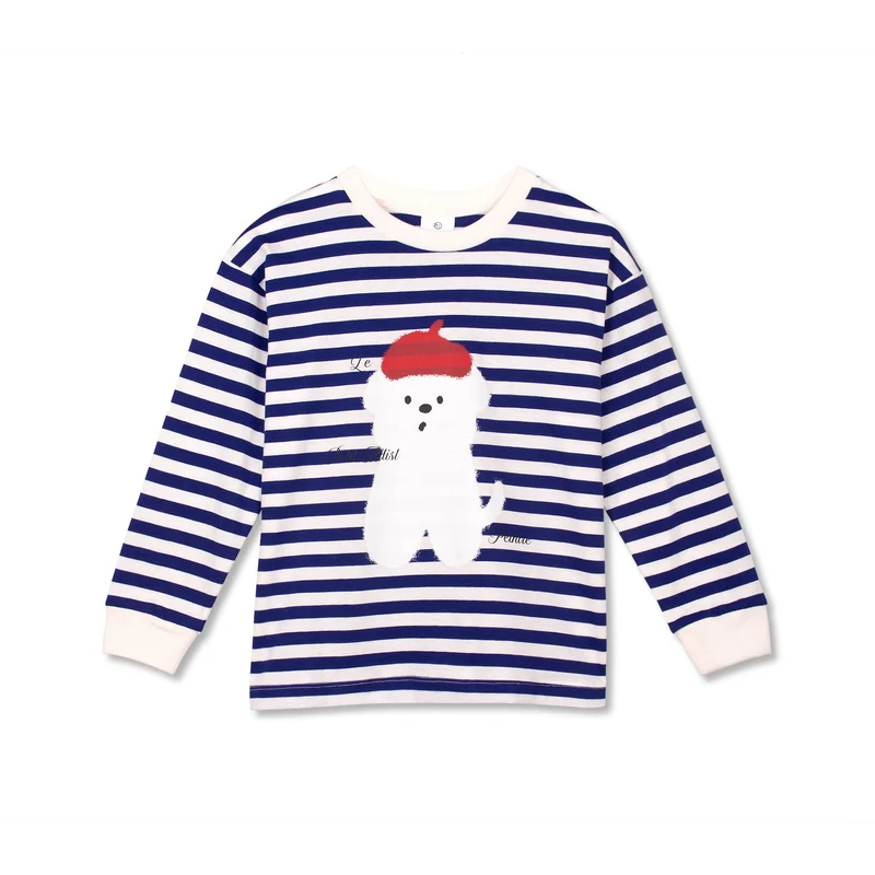 MINI LE PETIT ARTISTE TEE - ULTRAMARINE STRIPE
