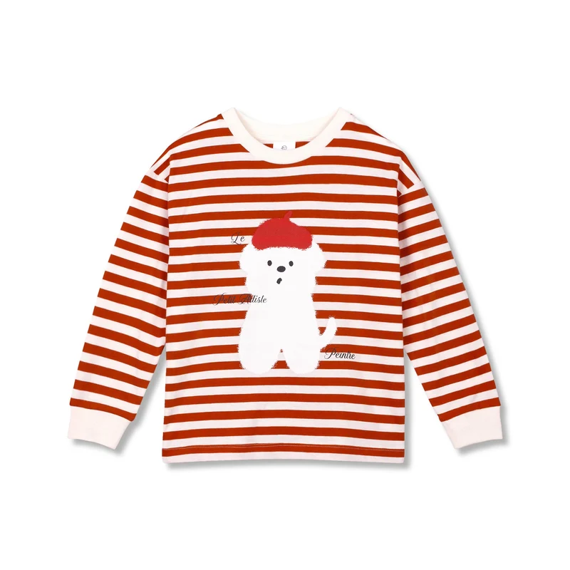 LE PETIT ARTISTE TEE RUSTY BEAR STRIPE