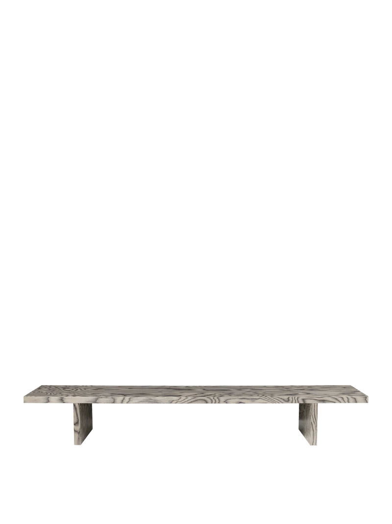 Table d'appoint de présentation en placage pin gris 138 x 34 x 20 cm Kona - Ferm Living