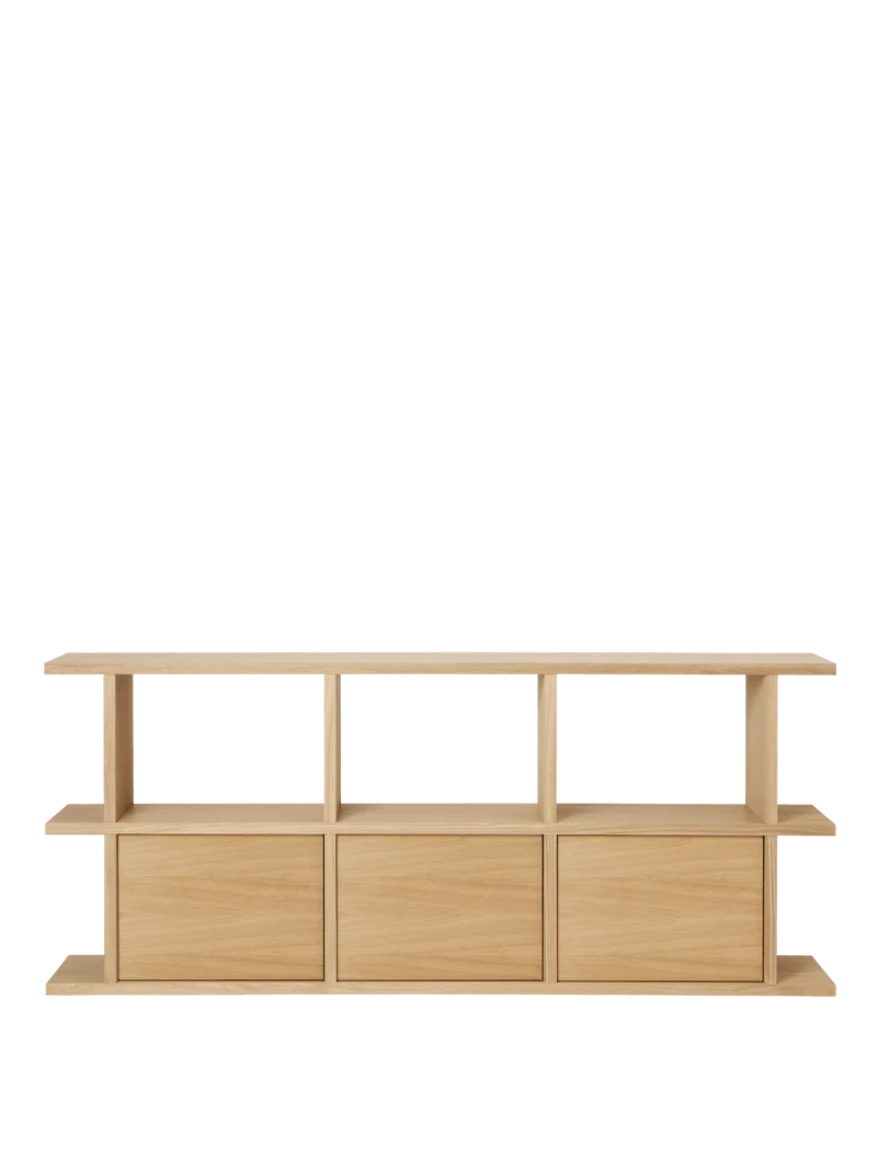 Bibliothèque en chêne naturel vernis 170 x 30 x 72 cm Kona - Ferm Living