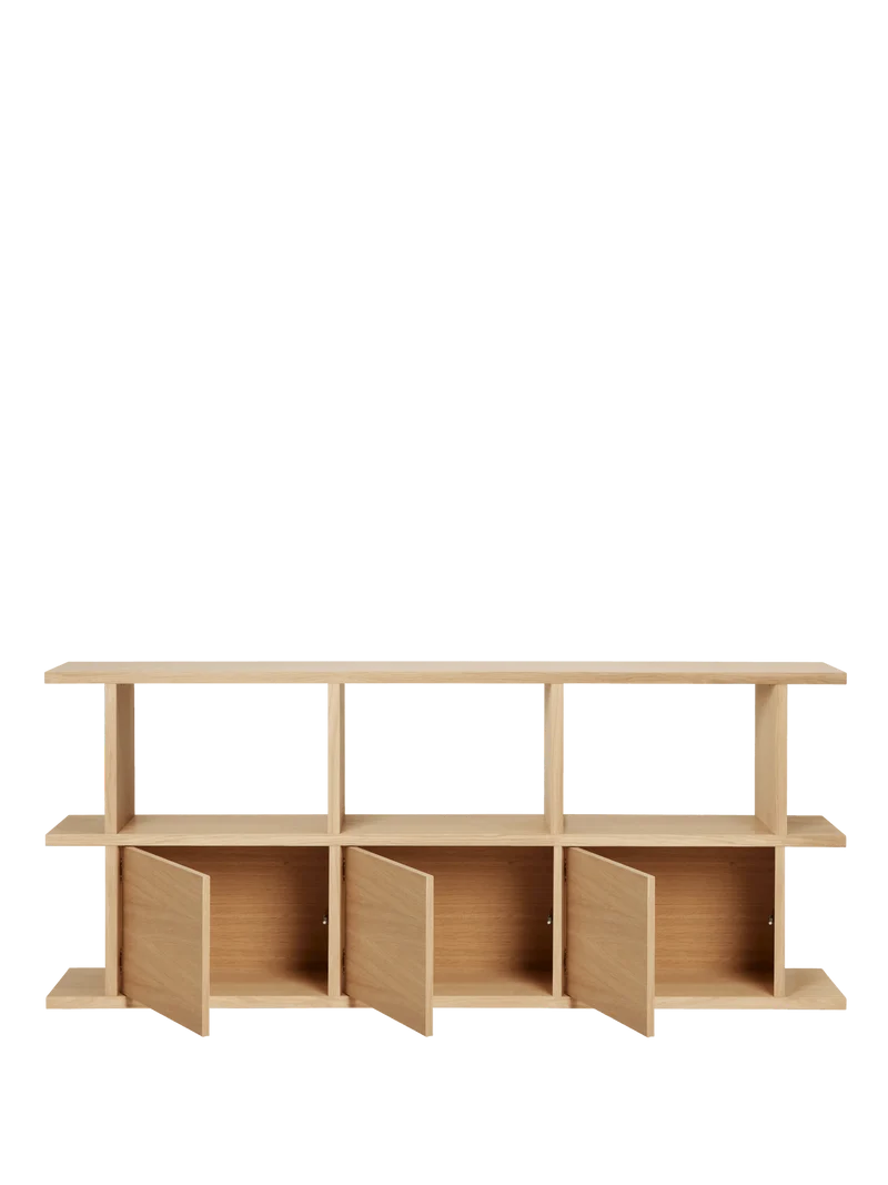 Bibliothèque en chêne naturel vernis 170 x 30 x 72 cm Kona - Ferm Living