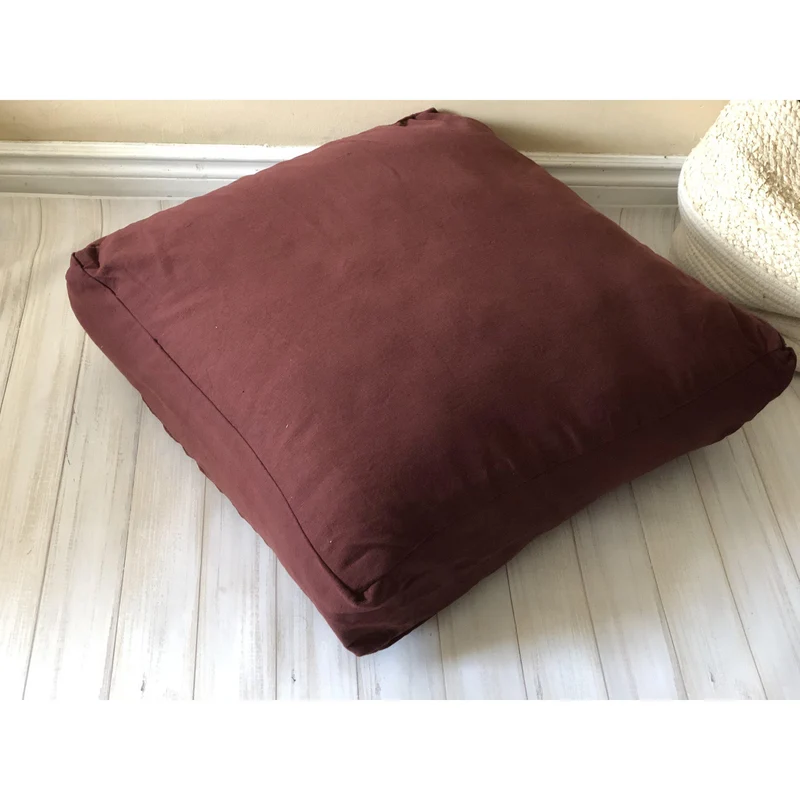 Boxed Edge Square Floor Pillow Cover, Dog Bed Cover Pillow Cover