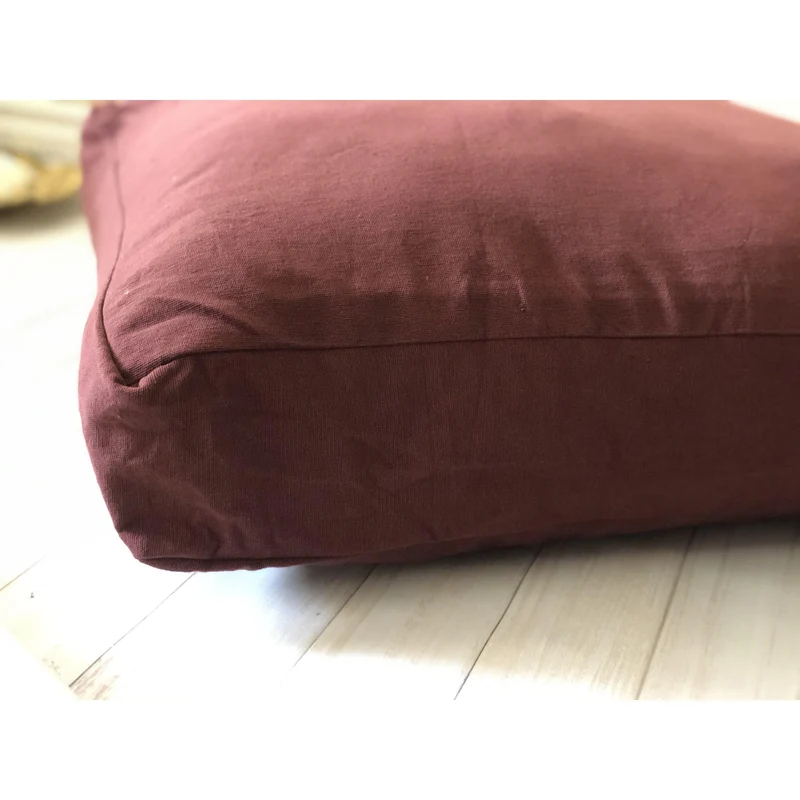 Boxed Edge Square Floor Pillow Cover, Dog Bed Cover Pillow Cover