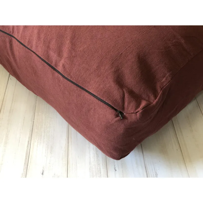 Boxed Edge Square Floor Pillow Cover, Dog Bed Cover Pillow Cover