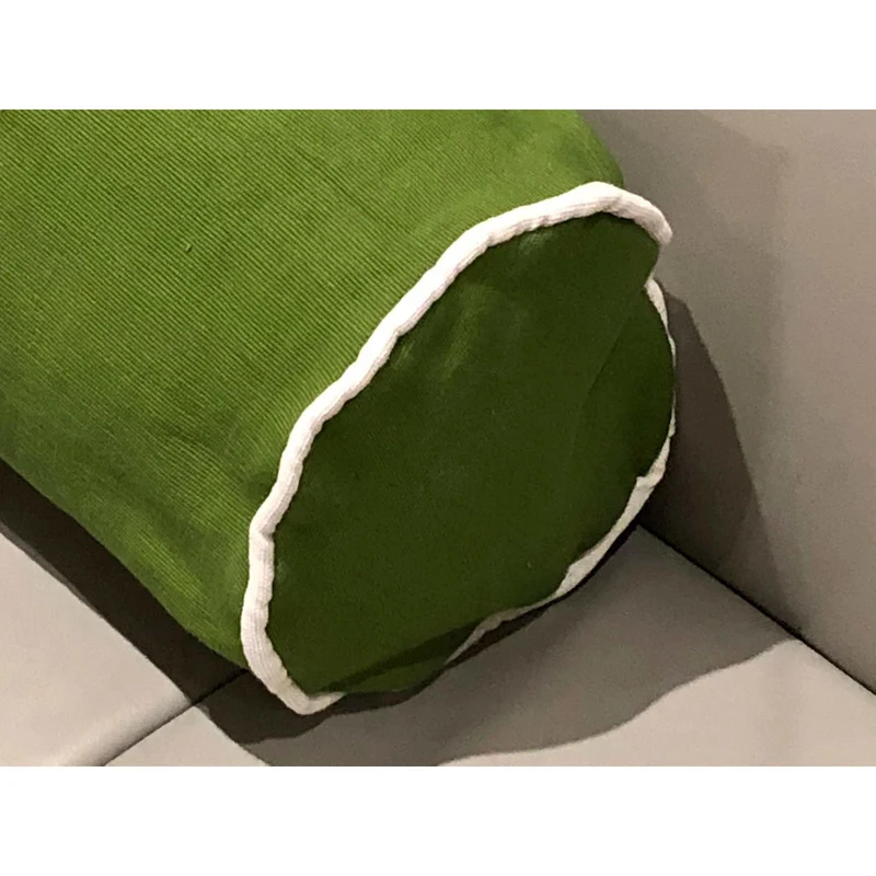 Bolster Green Monogram Pillow Cover, Neckroll Bolster Pillows