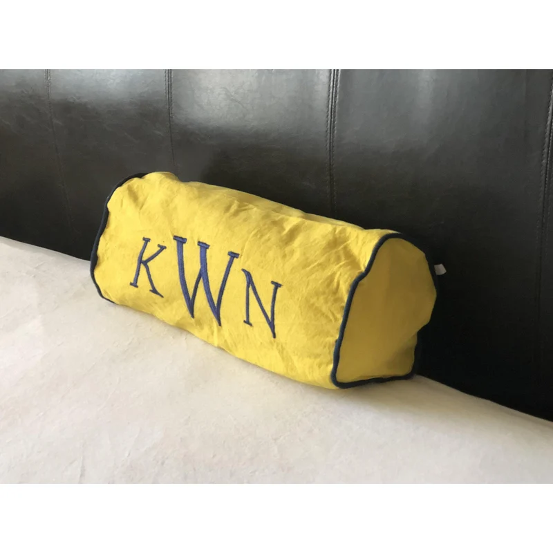 Round Bolster Pillow Covers, Long Bolster Neckroll Pillows by Snazzy Living