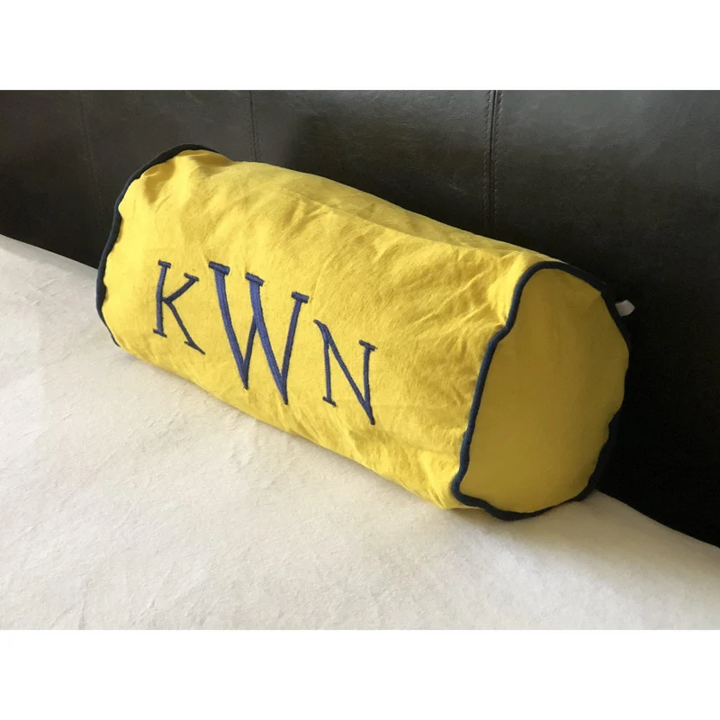 Round Bolster Pillow Covers, Long Bolster Neckroll Pillows by Snazzy Living