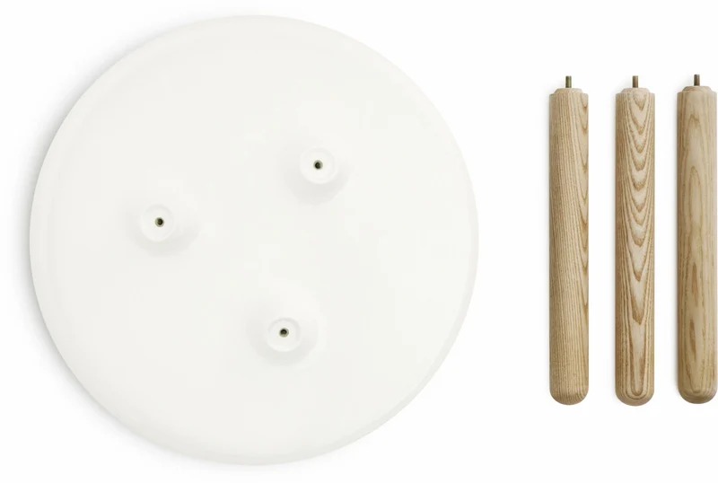 Table d'appoint grise et frêne L Tablo Grey - Normann Copenhagen