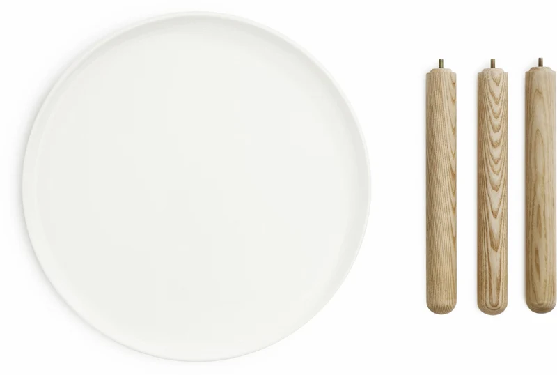 Table d'appoint grise et frêne L Tablo Grey - Normann Copenhagen