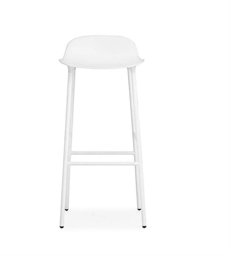 Tabouret de bar en acier et pp blanc 75 cm Form - Normann Copenhagen