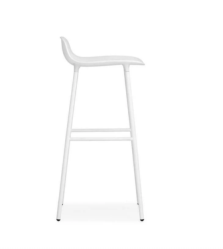 Tabouret de bar en acier et pp blanc 75 cm Form - Normann Copenhagen