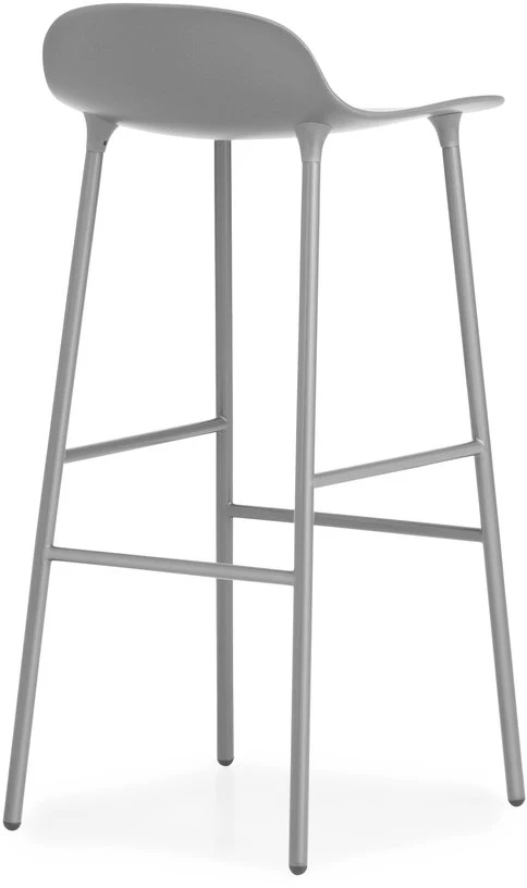 Tabouret de bar en acier et pp gris 75 cm Form - Normann Copenhagen