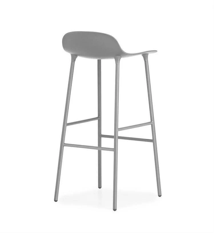Tabouret de bar en acier et pp gris 75 cm Form - Normann Copenhagen