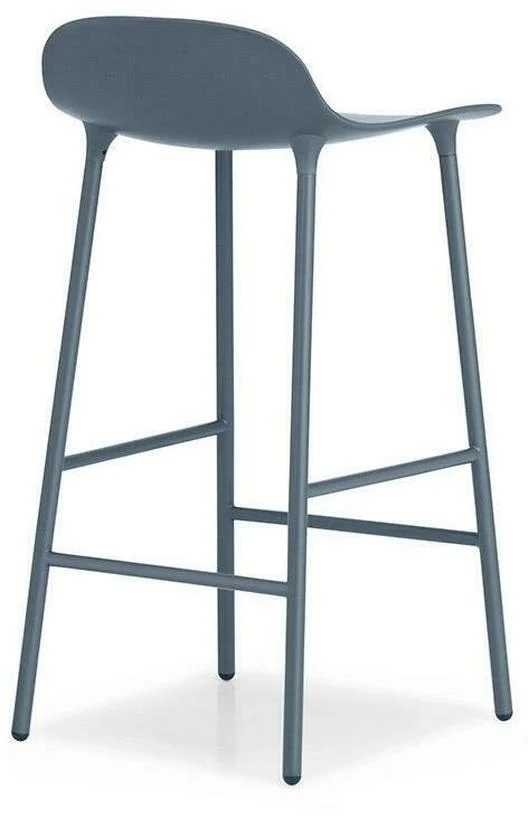 Tabouret de bar en acier et pp bleu 75 cm Form - Normann Copenhagen