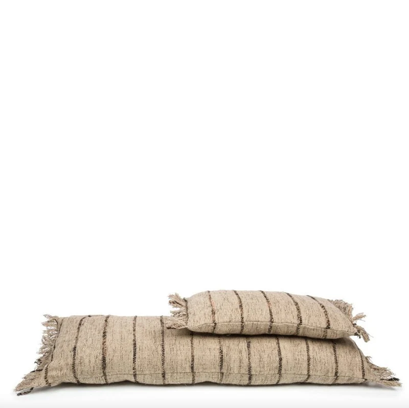 Housse de coussin noir et beige Oh My Gee - Bazar Bizar