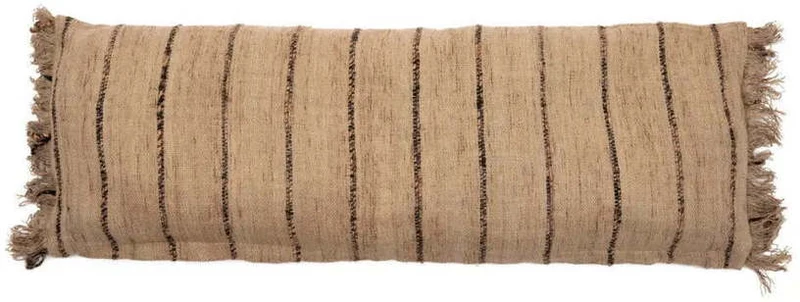 Housse de coussin noir et beige Oh My Gee - Bazar Bizar