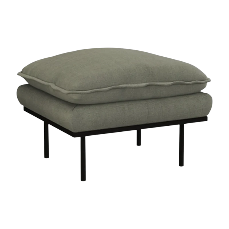 Hocker Linen Army Green - HKLIVING