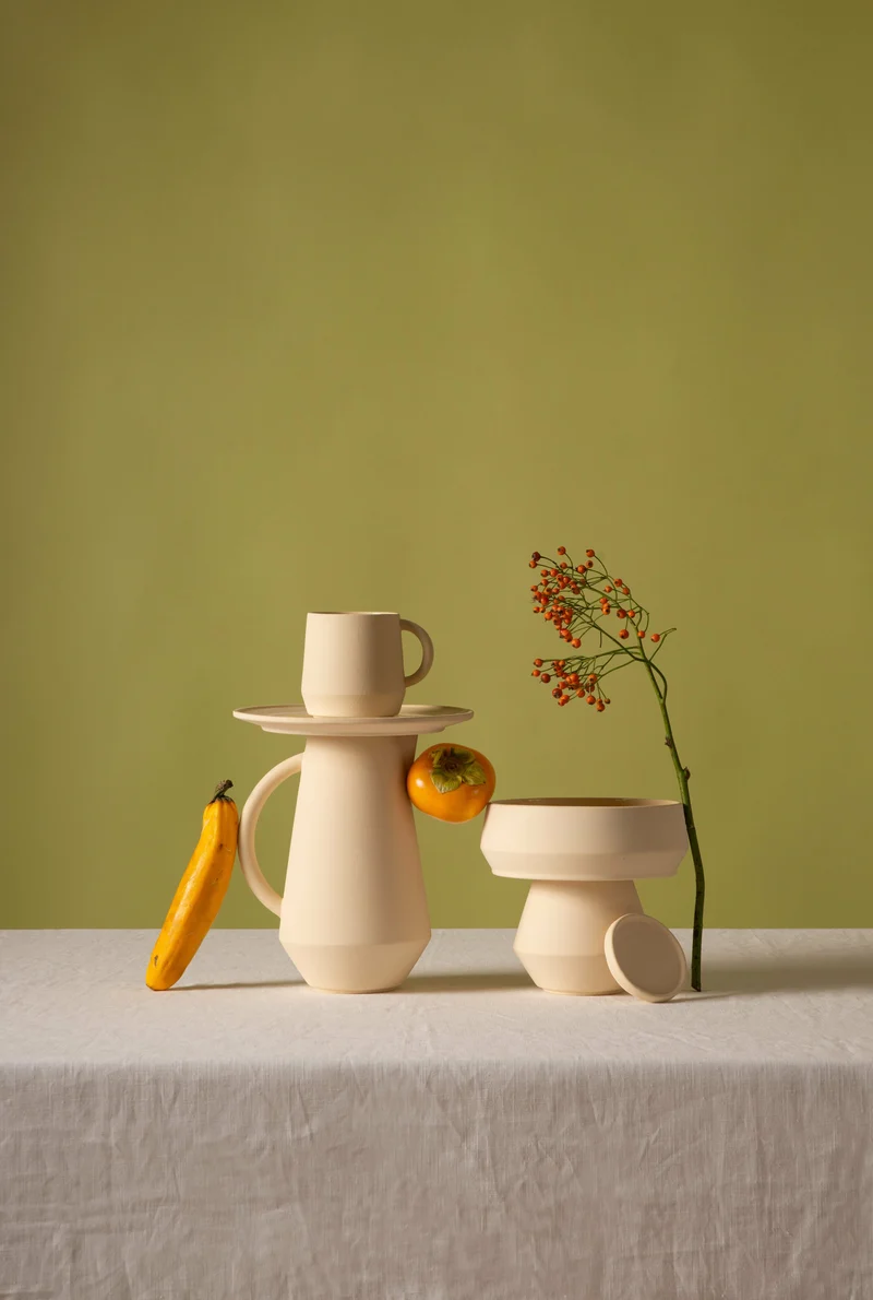 Couvercle pour bol en céramique corail Unison - Schneid Studio
