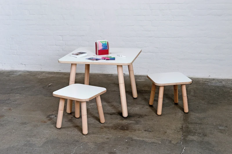 Pure Position Kinderhocker growing table Buche geölt
