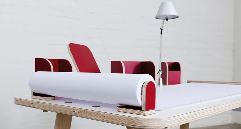 Pure Position growing table Komplettset mit Sitzbank Enzianblau