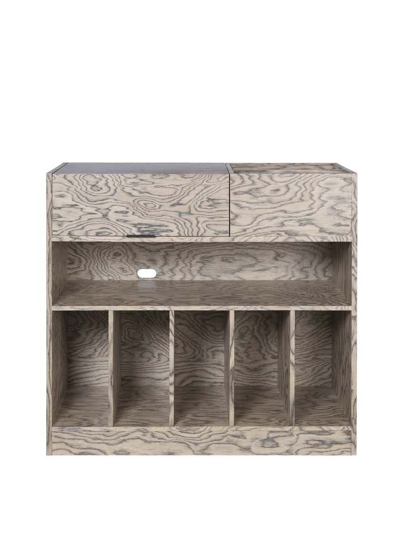 Meuble cabinet en pin gris vernis 45 x 86 x 81 cm Cabri - Ferm Living