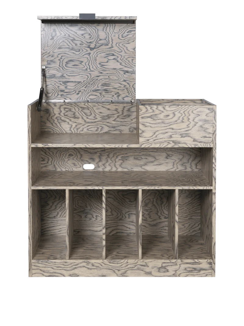Meuble cabinet en pin gris vernis 45 x 86 x 81 cm Cabri - Ferm Living
