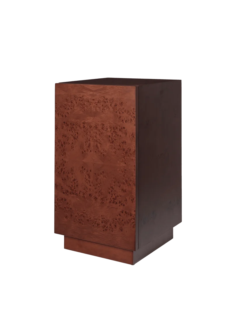Table d'appoint en peuplier vernis teinté foncé 35 x 35 x 67 cm Burl - Ferm Living