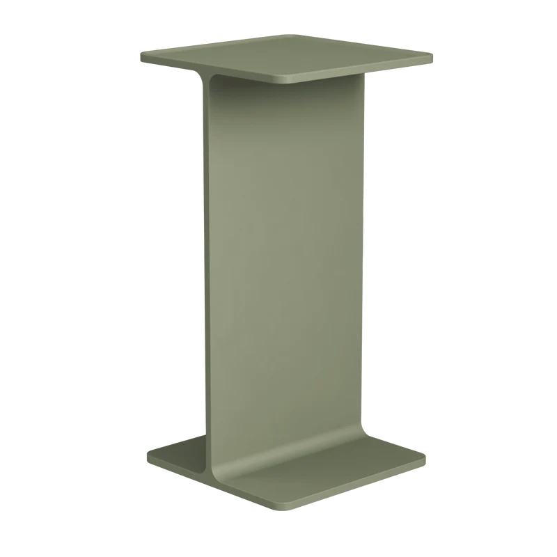 Pedestal en aluminium vert sauge 15x30cm Museum - String furniture