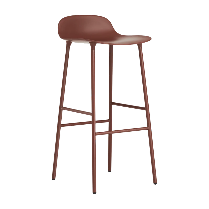 Tabouret de bar en acier et pp rouge 75 cm Form - Normann Copenhagen