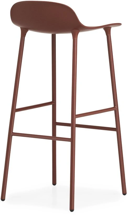 Tabouret de bar en acier et pp rouge 75 cm Form - Normann Copenhagen