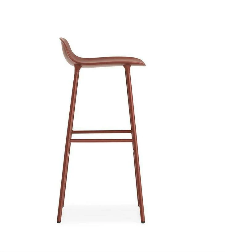 Tabouret de bar en acier et pp rouge 75 cm Form - Normann Copenhagen